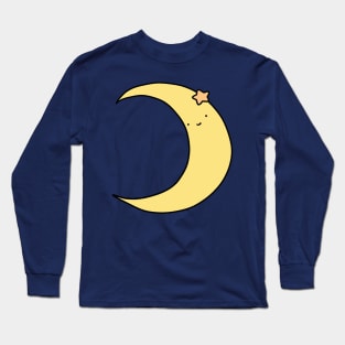 Cute Crescent Moon Long Sleeve T-Shirt